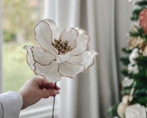 Jewelled Magnolia Flower Stem | Large