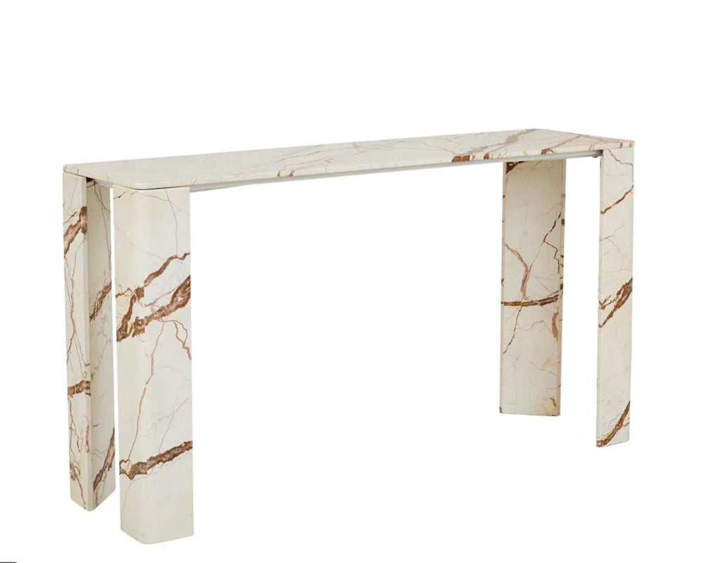 Vitrine Slab Marble Console