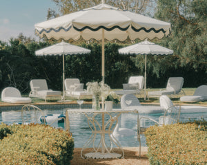 Business & Pleasure | Market Umbrella | Rivie White