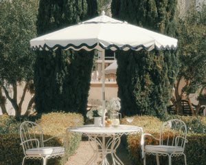 Business & Pleasure | Market Umbrella | Rivie White