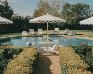 Business & Pleasure | Market Umbrella | Rivie White