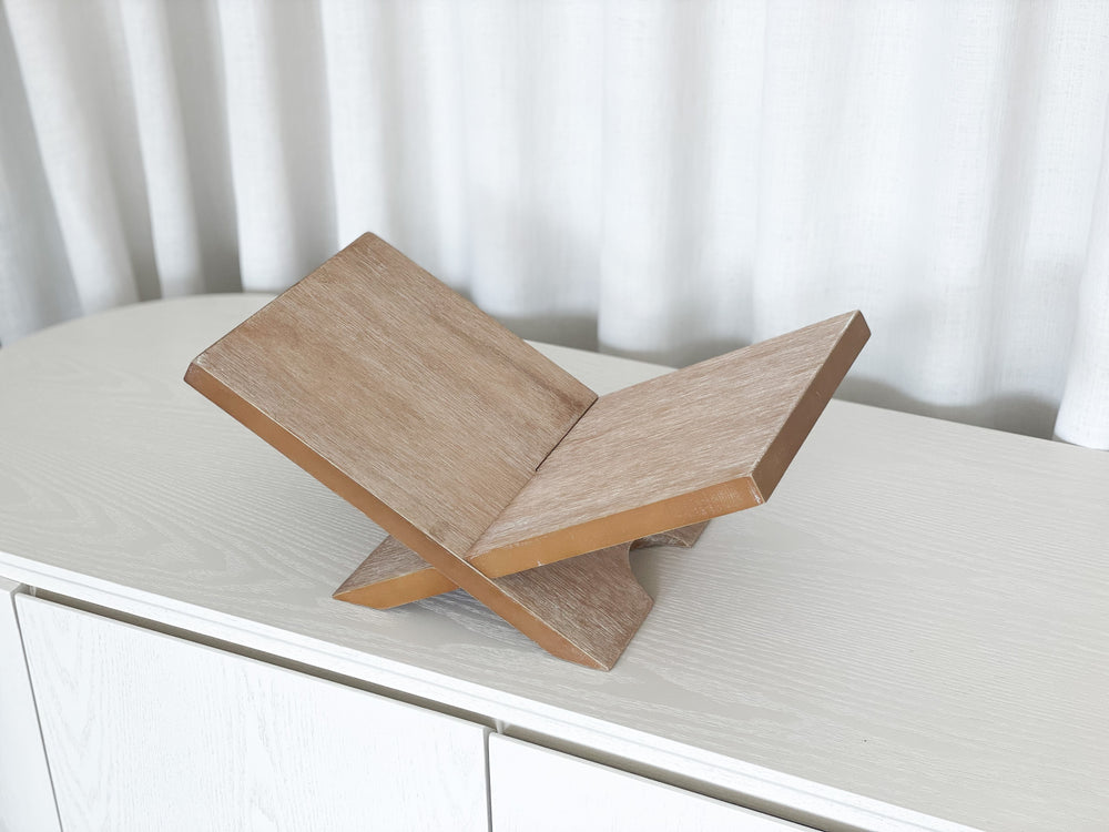 Wooden Book Stand | Natural