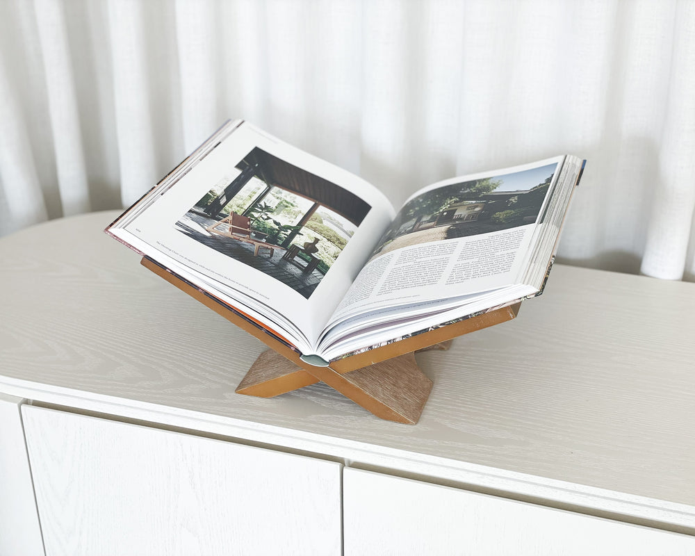 Wooden Book Stand | Natural