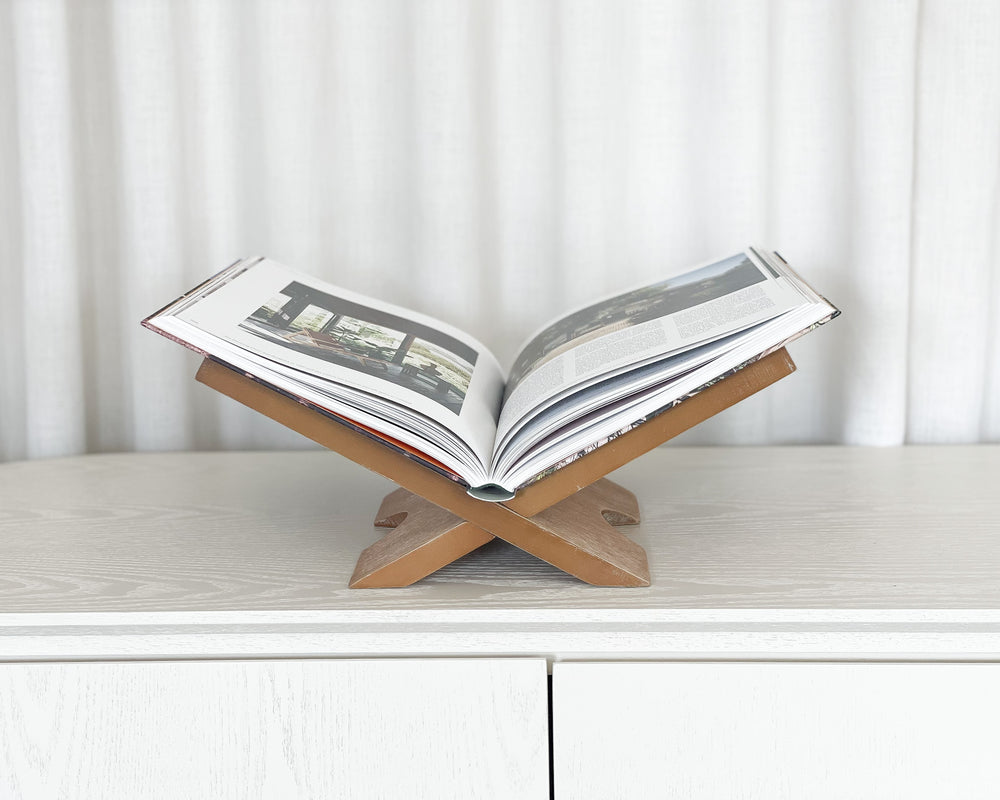 Wooden Book Stand | Natural