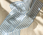 Linen Tea Towel | French Nautical Navy Stripe