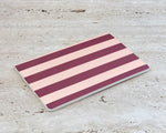 Peach & Burgundy Bold Stripe Notebook