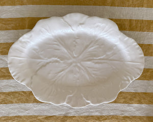 Cabbage Leaf Oval Platter | Large