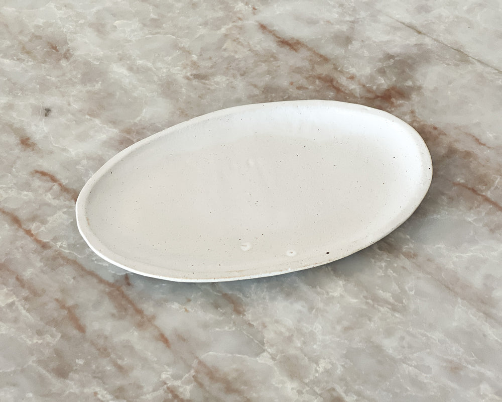 Oval Dish | Cream Parchment