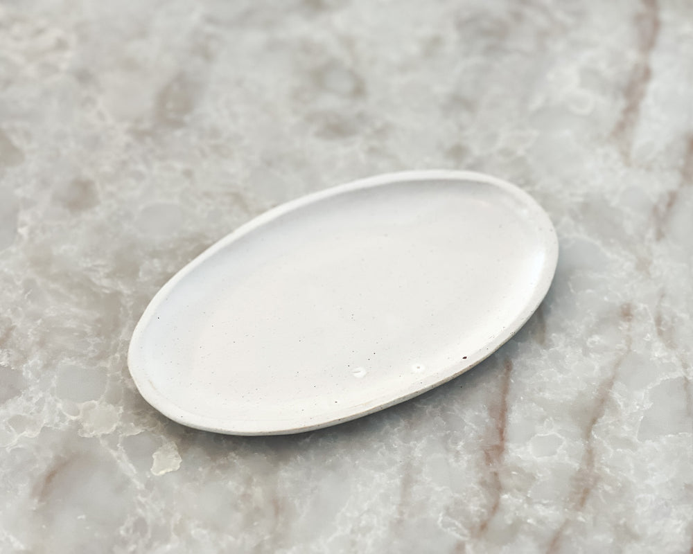 Oval Dish | Cream Parchment
