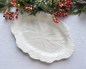 Cabbage Leaf Oval Platter | Large