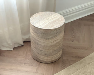 Pillar Stool | River Travertine