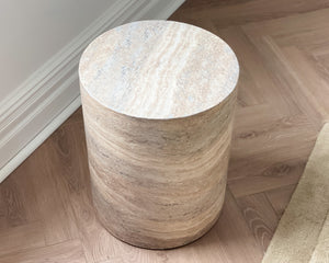 Pillar Stool | River Travertine