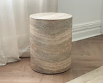 Pillar Stool | River Travertine