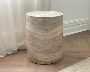 Pillar Stool | River Travertine