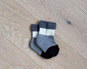 Yahae Socks | Organic Cotton Ploot Baby Socks | Black