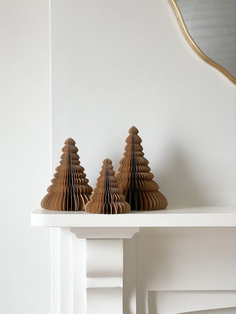 Standing Paper Tree Christmas Decoration | Biscotti | 24cm