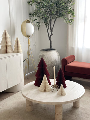 Luxe Paper Tree Decoration | Ruby | 45cm