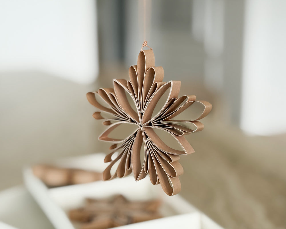 Quilling Star Hanging Christmas Decoration | Set of 3 | Biscotti