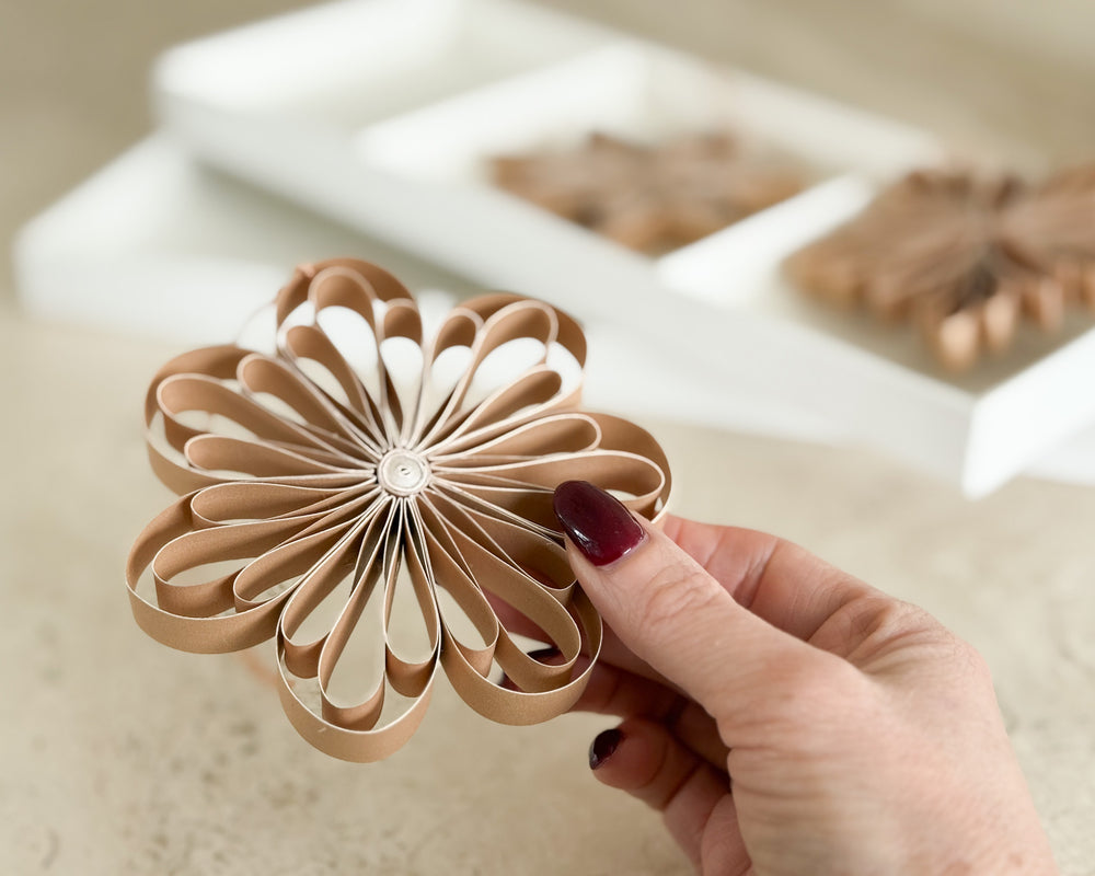 Quilling Star Hanging Christmas Decoration | Set of 3 | Biscotti