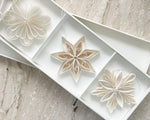 Quilling Star Hanging Christmas Decoration | Set of 3 | Ivory