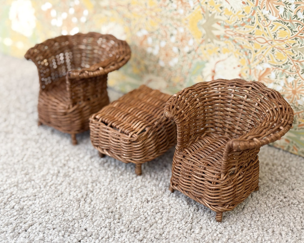 Miniature Rattan Lounge Set