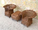 Miniature Rattan Lounge Set