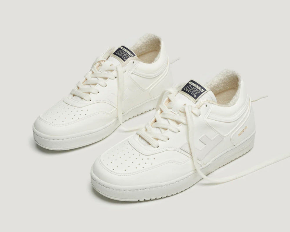 Flamingos Life Sneakers | Retro 90s All White