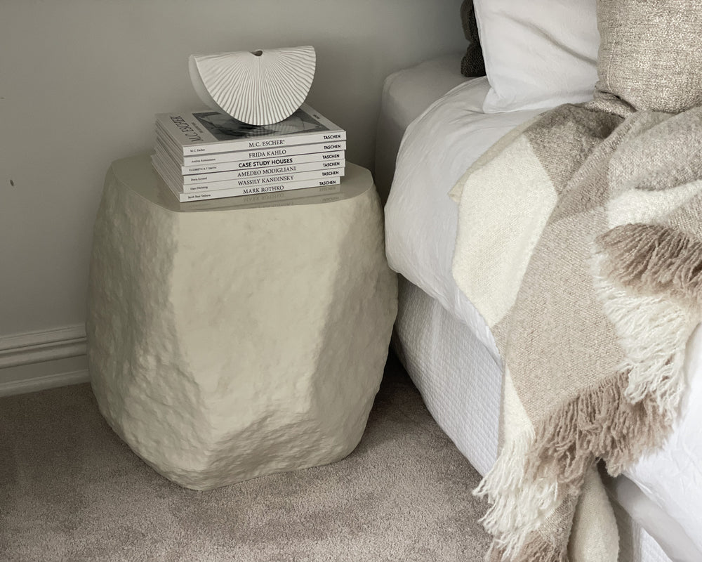 Special Studio | Rock Side Table | Eggshell