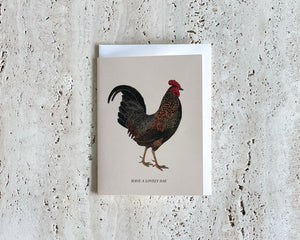 Rooster Have a Lovely Day Card