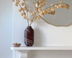 Rosso Marble Vase | Oblong