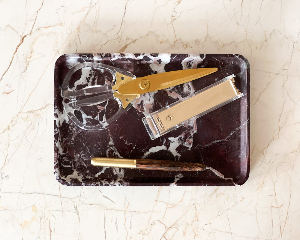 Rosso Marble Tray