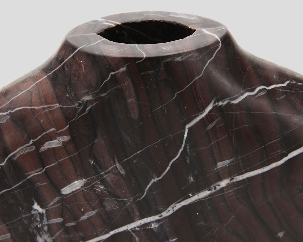 Rosso Marble Vase | Ellipse