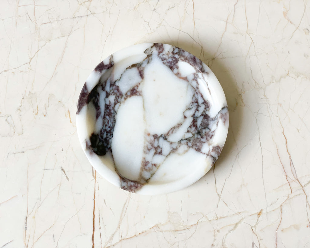Round Bulgari Marble Tray – ORNAMENT