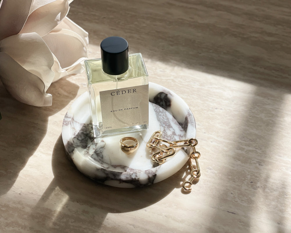 Round Bulgari Marble Tray