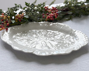 Cabbage Leaf Oval Platter | Large