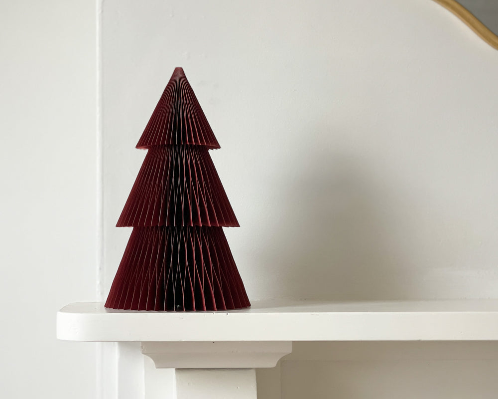 Luxe Paper Tree Decoration | Ruby | 31cm