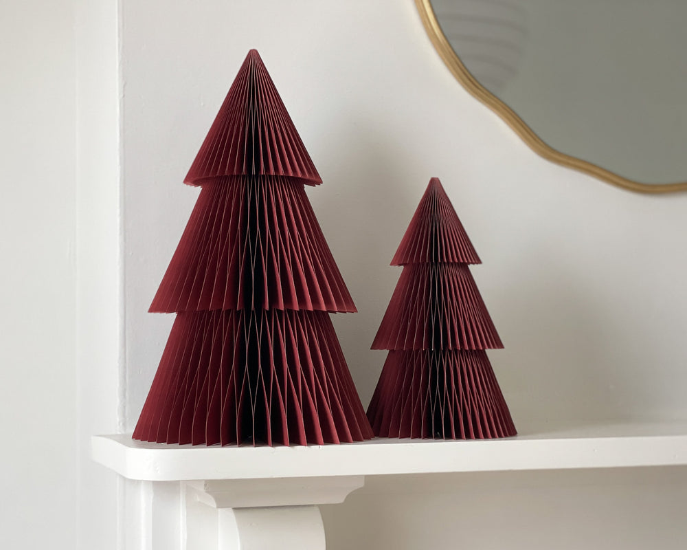 Luxe Paper Tree Decoration | Ruby | 45cm