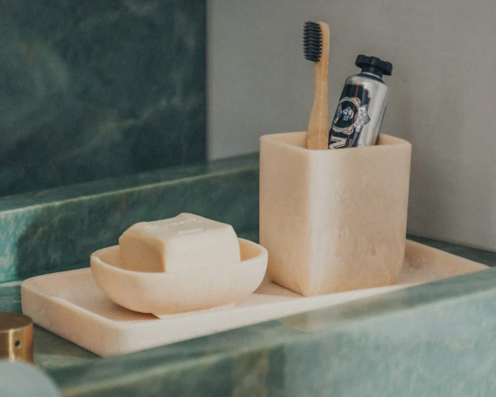 Resin Toothbrush Holder | Marshmallow