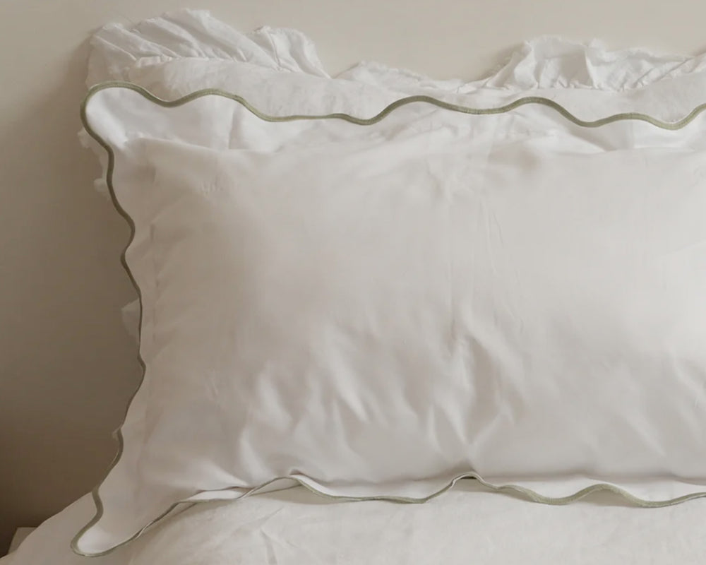 Celine Pillowcase Pair | Sage