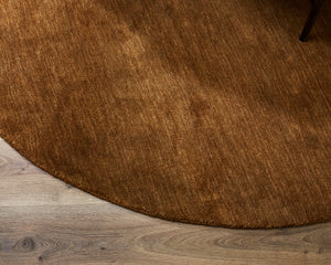 Sandringham Round Rug | Pecan