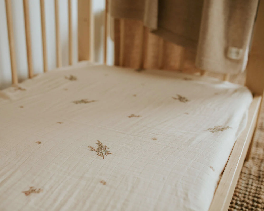 Leni The Label | Fitted Cot Sheet | Kanuka