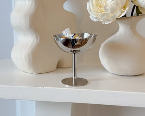 Silver Stemmed Saucer