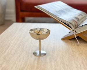 Silver Stemmed Saucer