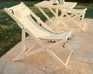 Business & Pleasure | The Sling Chair | Rivie White