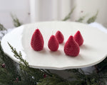 Strawberry Candles Set of 5