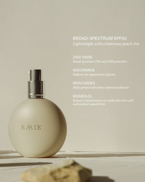 Raaie Skincare | Sun Milk Drops Tinted SPF50