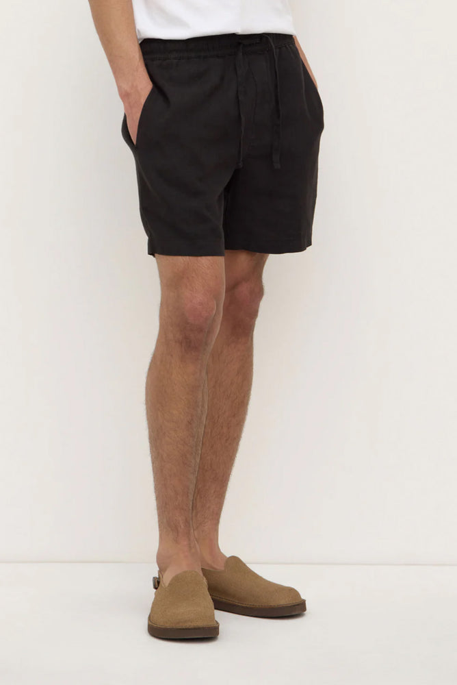 Assembly Label | Tide Linen Shorts | Black