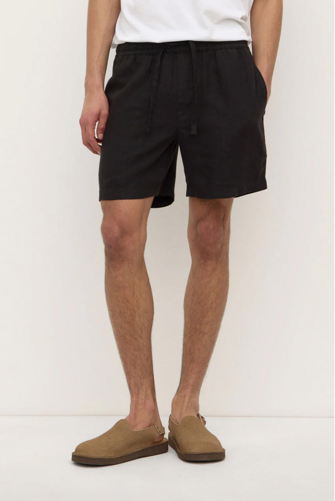 Assembly Label | Tide Linen Shorts | Black