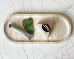 Travertine Oval Tray