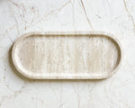 Travertine Oval Tray